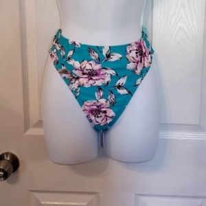 NWT Floral Swim bottoms Large Sand Castle